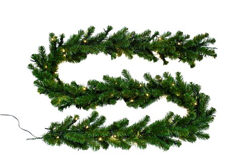 Evergreen Kunstguirlande Northern spruce - incl 100 lampjes - L 270 x D 25 cm