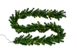 Evergreen Kunstguirlande Northern spruce - incl 100 lampjes - L 270 x D 25 cm