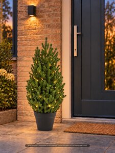 Evergreen Kunstkerstboom Conica - incl 80 lampjes - H 70 cm - afbeelding 2