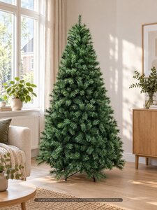 Evergreen Kunstkerstboom Everest bluegrey - H 180 x D 101 cm - afbeelding 2