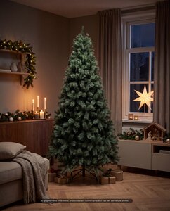 Evergreen Kunstkerstboom Everest bluegrey - H 210 x D 115 cm - afbeelding 2