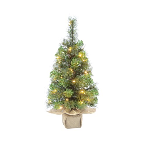 Evergreen Kunstkerstboom Everest groen - incl 30 lampjes - H 60 cm