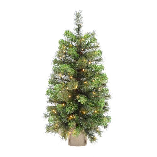 Evergreen Kunstkerstboom Everest groen - incl 80 lampjes - H 90 cm