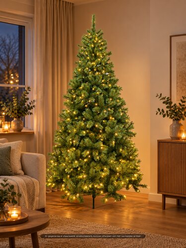 Evergreen Kunstkerstboom Everest - incl 500 lampjes - H 210 x D 115 cm - afbeelding 3