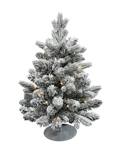 Evergreen Kunstkerstboom Janga besneeuwd - incl 50 lampjes - H 60 x D 50 cm - afbeelding 1