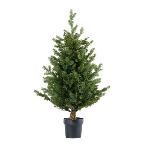 Evergreen Kunstkerstboom Janga in pot - H 100 x D 58 cm - afbeelding 1