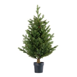 Evergreen Kunstkerstboom Janga in pot - H 100 x D 58 cm - afbeelding 1