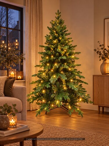 Evergreen Kunstkerstboom Janga - incl 200 lampjes - H 180 x D 125 cm - afbeelding 3