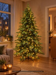 Evergreen Kunstkerstboom Janga - incl 300 lampjes - H 210 x D 134 cm - afbeelding 3