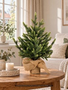 Evergreen Kunstkerstboom Makalu - H 60 x D 30 cm - afbeelding 2