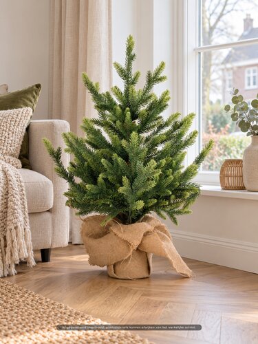 Evergreen Kunstkerstboom Makalu - H 90 x D 46 cm - afbeelding 2