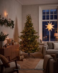 Evergreen Kunstkerstboom Makalu premium deluxe - incl 3000 lampjes - H 210 x D 140 cm - afbeelding 2