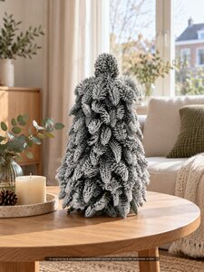 Evergreen Kunstkerstboom Nobilis besneeuwd - H 50 x D 50 cm - afbeelding 2