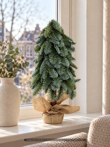 Evergreen Kunstkerstboom Nobilis op stam - D 30 x H 60 cm - afbeelding 2