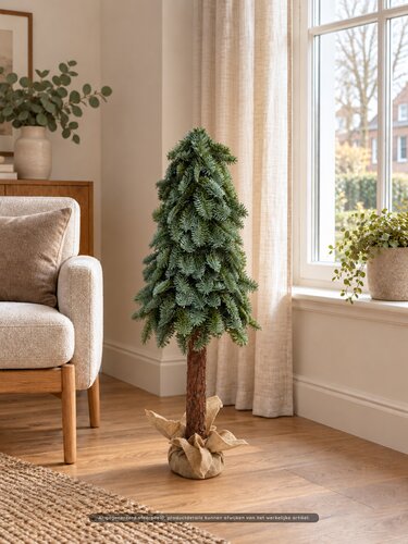Evergreen Kunstkerstboom Nobilis op stam - D 50 x H 100 cm - afbeelding 2