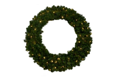 Evergreen Kunstkerstkrans Colorado spruce - incl 100 lampjes - D 120 cm - afbeelding 1