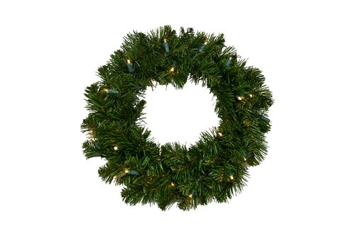 Evergreen Kunstkerstkrans Colorado spruce - incl 30 lampjes - D 40 cm