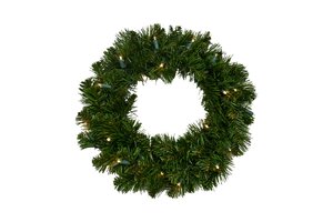 Evergreen Kunstkerstkrans Colorado spruce - incl 30 lampjes - D 40 cm