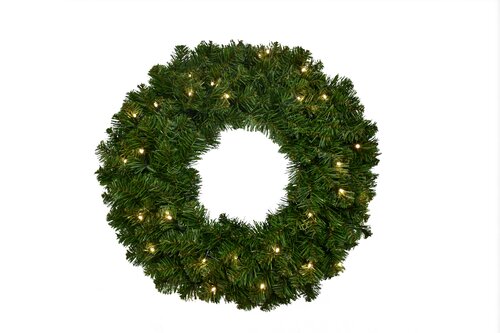 Evergreen Kunstkerstkrans Colorado spruce - incl 32 lampjes - D 60 cm