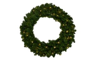 Evergreen Kunstkerstkrans Colorado spruce - incl 80 lampjes - D 100 cm
