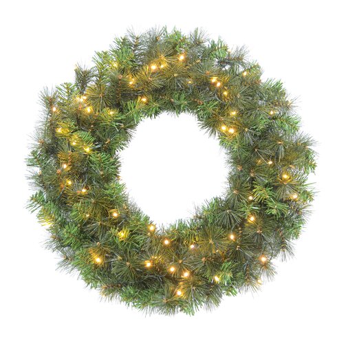 Evergreen Kunstkerstkrans Everest - incl 60 lampjes - D 60 cm