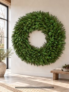 Evergreen Kunstkerstkrans Imperial pine - D 240 cm - afbeelding 2