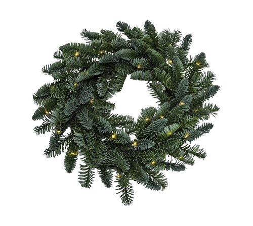 Evergreen Kunstkerstkrans Nobilis - incl 50 lampjes - D 40 cm - afbeelding 1