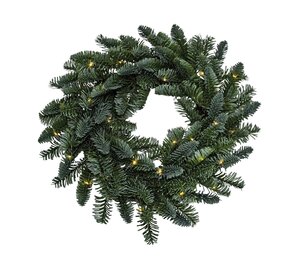 Evergreen Kunstkerstkrans Nobilis - incl 50 lampjes - D 40 cm - afbeelding 1