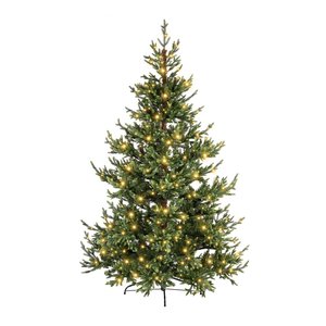 Evergreen Makalu LED kunstkerstboom groen - H 240 x D 150 cm - afbeelding 1