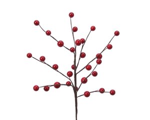 Everlands Insteekdecoratie met bessen - B15xH26cm Rood