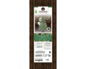 Everlands Kunstkerstboom Allison pine besneeuwd - incl 320 lampjes - H 180 x D 112 cm - afbeelding 6