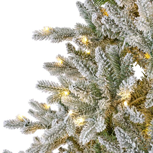 Everlands Kunstkerstboom Allison pine besneeuwd - incl 430 lampjes - H 210 x D 127 cm - afbeelding 3