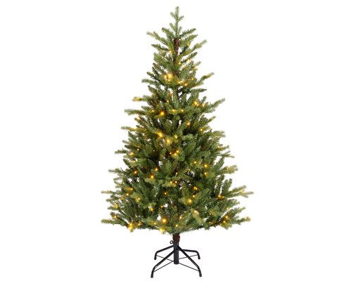 Everlands Kunstkerstboom Allison pine - incl 320 lampjes - H 180 x D 111 cm - afbeelding 1