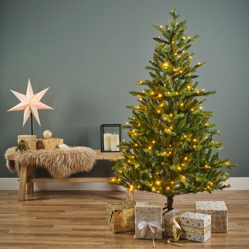 Everlands Kunstkerstboom Allison pine - incl 430 lampjes - H 210 x D 127 cm - afbeelding 3