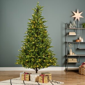 Everlands Kunstkerstboom Allison pine - incl 560 lampjes - H 240 x D 152 cm - afbeelding 3