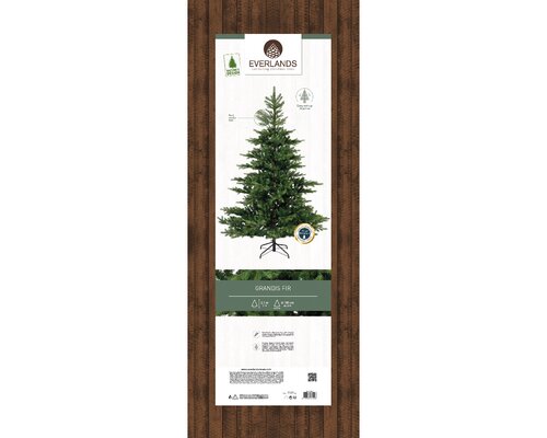 Everlands Kunstkerstboom Grandis fir - H 210 x D 150 cm - afbeelding 4