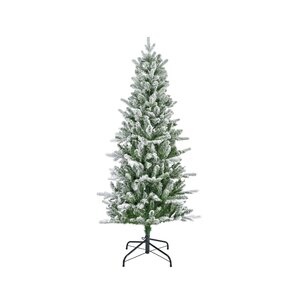Everlands kunstkerstboom Killington fir groen/wit - D 83 x H 150 cm