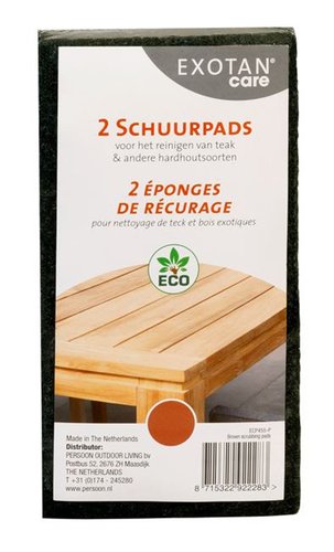 Exotan Care Schuurpads Groen (set van 2)