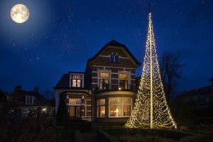 Fairybell Vlaggenmastboom 4000 LED warm wit - H 1000 cm - afbeelding 2