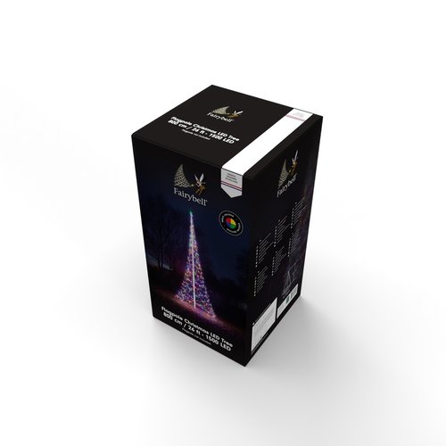 Fairybell Vlaggenmastboom 1500 LED multi colour - H 800 cm - afbeelding 2