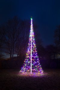 Vlaggenmastboom multi colour 1500L - H 800 cm