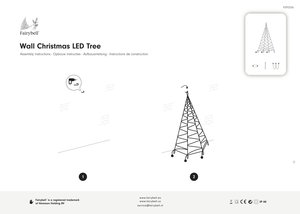 Fairybell Wanddecoratie 240 LED warm wit - H 400 cm - afbeelding 3