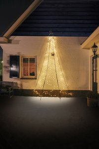 Wanddecoratie warm wit 240L - H 400 cm