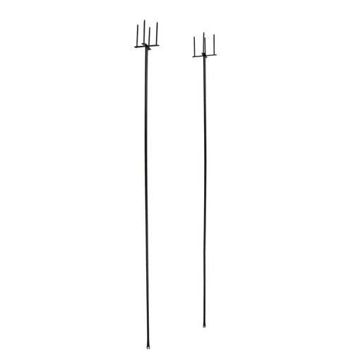 Festoenpaal - L265cm Zwart (2 stuks)