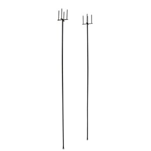 Festoenpaal - L265cm Zwart (2 stuks)