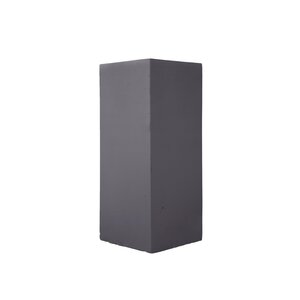 Fibre clay bak pilaar 27 x 27 x 60 cm Dark grey - afbeelding 1