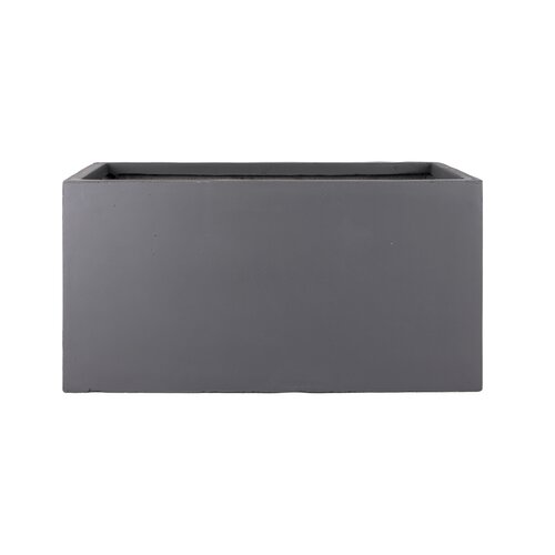 Fibre Clay Bak Rechthoek 100 X 47 X 47 Cm Donkergrijs - afbeelding 1