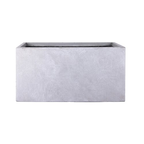 Fibre clay bak rechthoek 100 x 47 x 47 cm Light grey - afbeelding 1