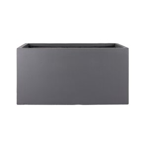 Fibre clay bak rechthoek 80 x 37 x 37 cm Dark grey - afbeelding 1