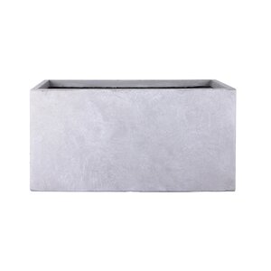 Fibre Clay Bak Rechthoek 80 X 37 X 37 Cm Lichtgrijs - afbeelding 1